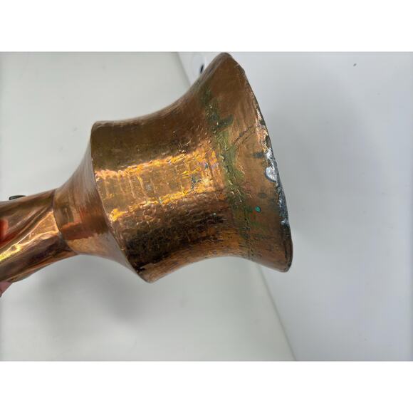 Antique Turkish Hammered Copper Brass Water Container, 19th Century - Picture 5 of 10